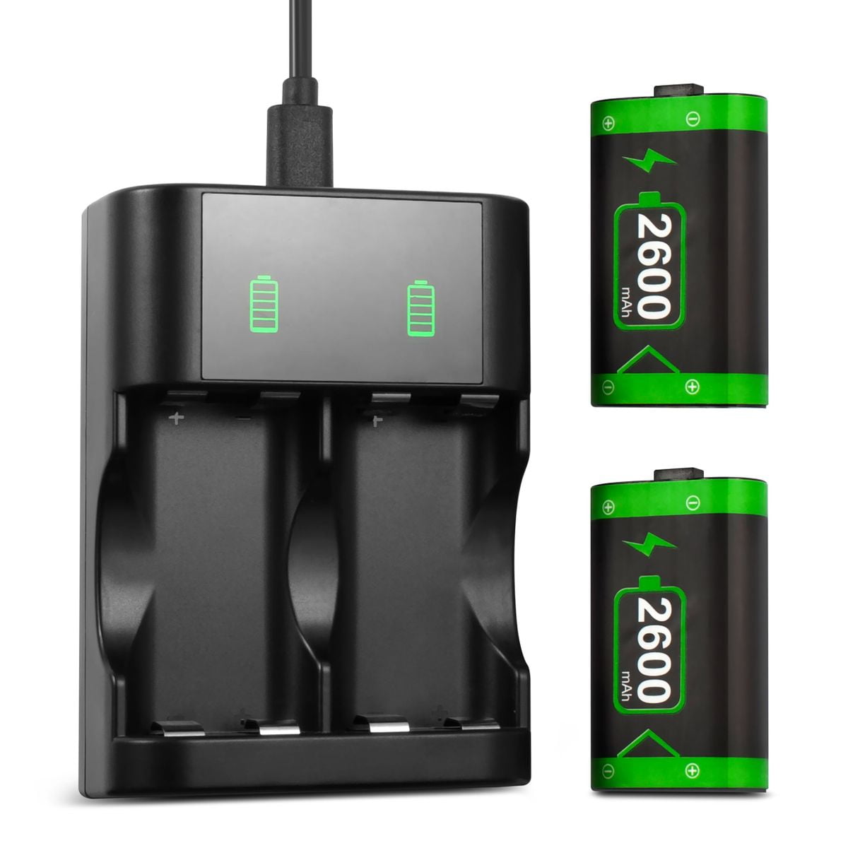 Insten 2 Pack 2600mah Rechargeable Battery For Xbox Series X Series S