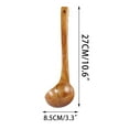 thumbnail image 3 of EUDIDV Serving Spoons Large Wooden Soup Spoon Long Handle Natural Tableware Kitchen Accessories Mixing Spoons Kitchen Spoons, 3 of 5