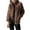 Brown, variant on IROINNID Shearling Jacket for Women Plush Thick Winter Standing Collar Warm Jacket Zipper Casual Soft Coat with Pocket,Dark Gray