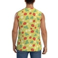 thumbnail image 4 of Balery Floral Strawberr Men's Sleeveless Muscle Shirts Workout Tank Top, Moisture Wicking, Odor Protection-Small, 4 of 8