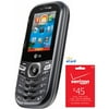 Verizon Prepaid LG Cosmos 3 Cell Phone w/$45 Airtime Card