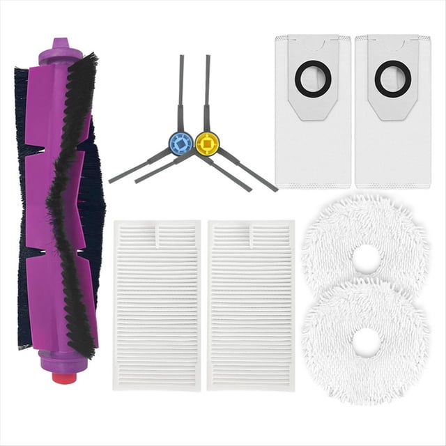 Accesorios para Aspiradoras Robot para V12 / J12 Ultra, Cepillo Lateral, Filtro HEPA, Mopa, Bolsa para Polvo