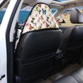 thumbnail image 5 of POLERO Front Seat Cover Machine Washable Plush Microfiber, Compatible with Van Truck Seat, for Cars Trucks SUVs, Multicolor Butterfly Print, 5 of 7