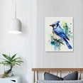 thumbnail image 3 of JEUXUS Perched Blue Jay Wall Art by Eric Sweet | Bird Decor, Blue Bird Art, Bird Watercolor | Art Print of Blue Jay Bird, 3 of 4