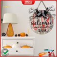 thumbnail image 2 of LM.B Decoración De La Puerta De Halloween Espeluznante Signo Con Calabaza De Araña Y Huella Mano Festiva De Interior/Exterior Para Dar La Bienvenida A Las Fiestas En Casa Del Sudeste Asiático, 2 of 4