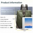 thumbnail image 2 of Backpack for Womens, Waterproof PU Leather Backpacks, Anti-theft design, Convertible Shoulder Bags, Green, 2 of 9