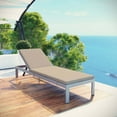 thumbnail image 2 of Shore Outdoor Patio Aluminum Chaise With Cushions-Color:White/Orange, 2 of 6
