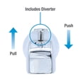 thumbnail image 4 of Caño Danco para bañera con desviador frontal para bañera, cromado, 4 of 7