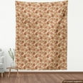 thumbnail image 3 of Ambesonne Paisley Fabric by the Yard Upholstery, Leaves, 3 Yards, Red Beige, 3 of 4