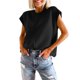 thumbnail image 1 of Chaleco Suéteres de otoño Mujer Casual Básico Ajuste holgado Talla grande Traje diario Kuymtek Negro T XL para Mujer, 1 of 9