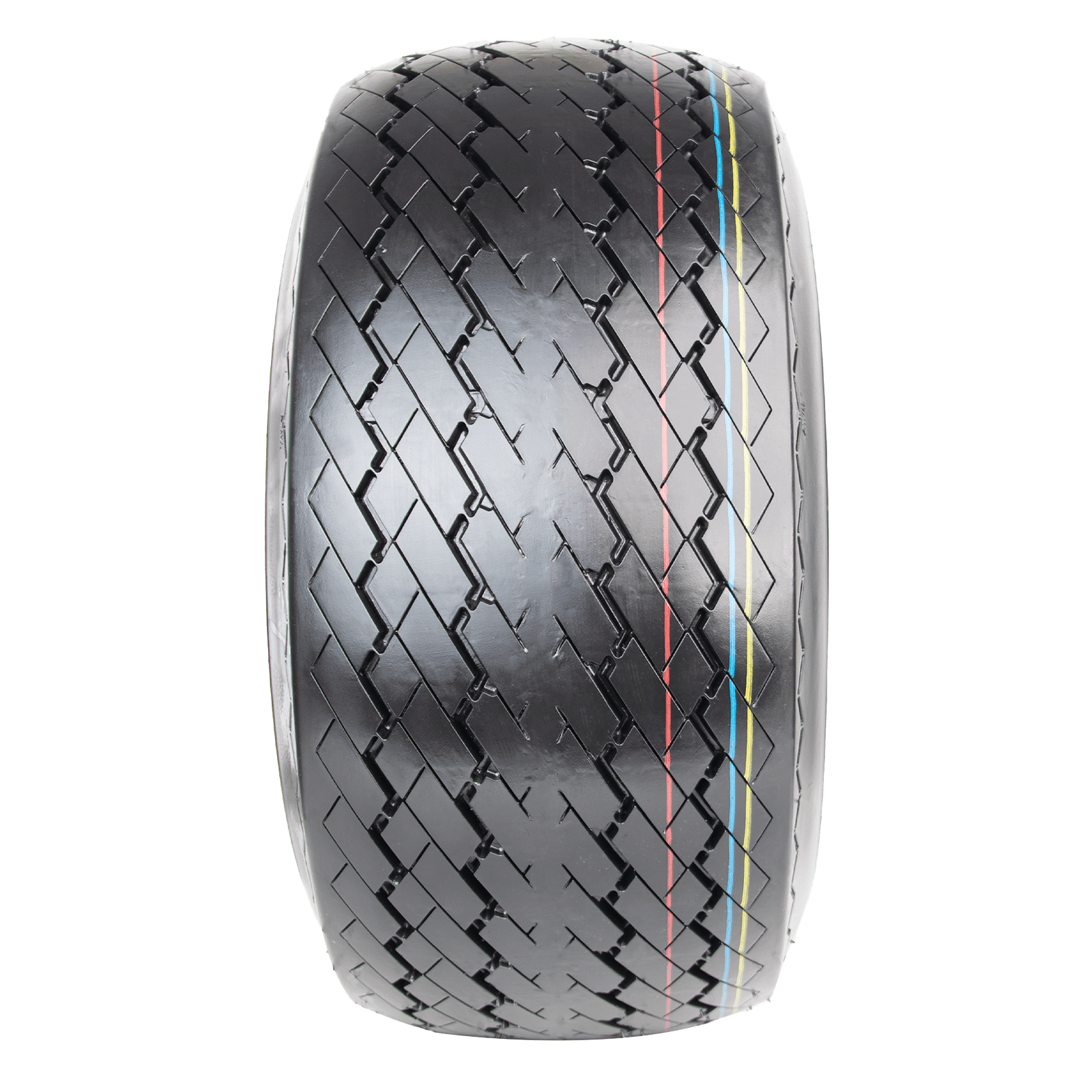 Hi-Run 4 Set SU15 18X8.50-8 4PR Golf Cart Tires Wheel Assembly & 8X7 4 Lugs on 4" PCD White Rim Fits 18X8.5X8, 18X8.5-8
