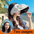 thumbnail image 4 of 1PC Cada Sombreros Para Las Mujeres Accesorios De Pelo Diadema Plegable Grande Sombrero De Sol Al Aire Libre Viaje Playa Gorra, 4 of 4