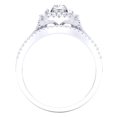 thumbnail image 3 of Dazzlingrock Collection 1.00 Carat (ctw) 14K White Diamond Cushion Shaped Engagement Ring Set 1 CT, White Gold, Size 5.5, 3 of 3