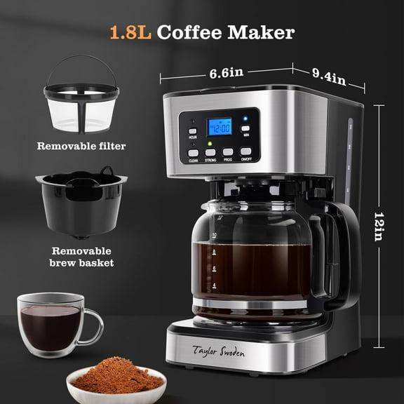 12-Cup Programmable Coffee Maker
