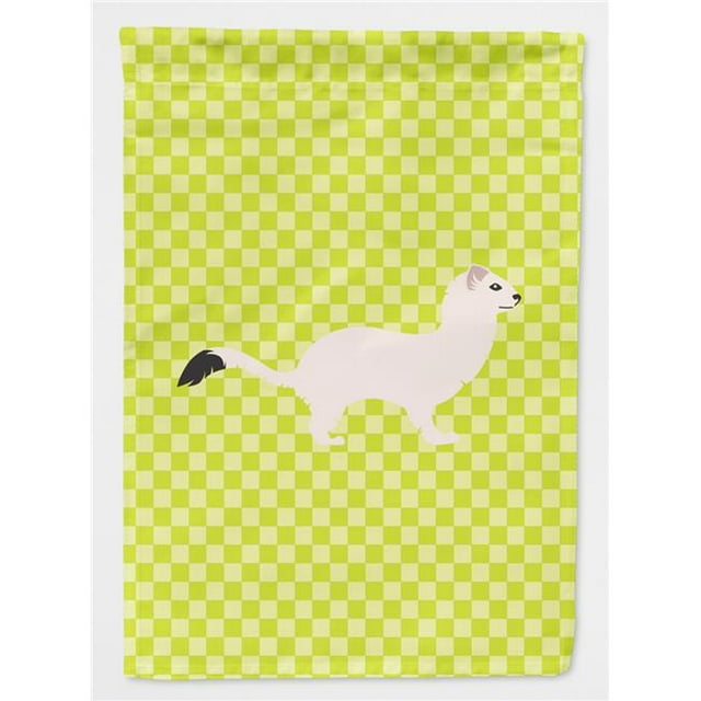 Carolines Treasures BB7698GF Drapeau Vert Belette à Queue Courte Taille Jardin