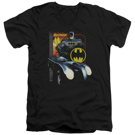 Batman - Bat Racing - Slim Fit V Neck Shirt - Small