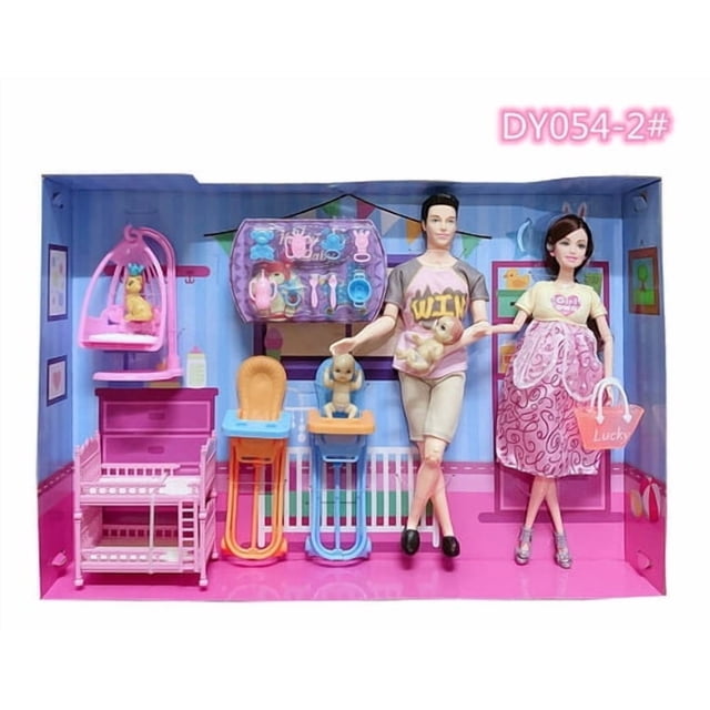 Juego de vajilla Dibao Five People Family con cama doble