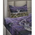 thumbnail image 2 of Ambesonne Abstract Fitted & Top Sheet Set with Sham, Forest Nature Trees, Multicolor, 2 of 4