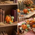 thumbnail image 5 of WKSCLPAI Halloween Resin Pumpkin Fox Figurine A Animal Sculpture for Yard Tabletop Porch Decor Ornament Fall Home Garden Display, 5 of 7
