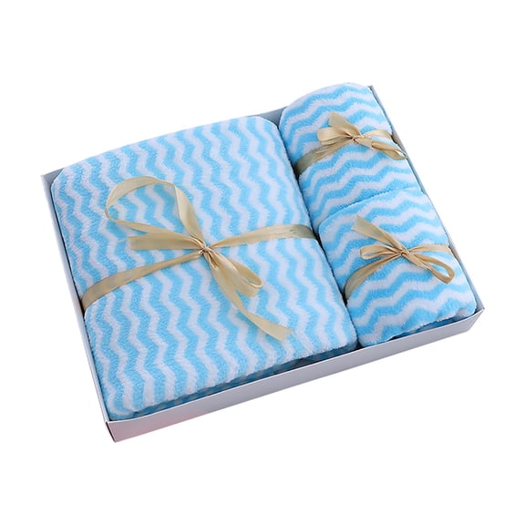 PRETXORVE Bath Towel Set, Large Bath Towels, Cotton 3-in-1 Bath Towel and Facial Towel Soft Bath Towel Set of 3 Piece