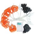 thumbnail image 3 of Guirnalda de luces de Halloween que funciona con pilas, paquete de 10 pies, 20 luces LED 3D de murciélago de calabaza fantasma, 8 modos de iluminación, decoración de Halloween para exteriores e inter JAMW Sencillez, 3 of 3