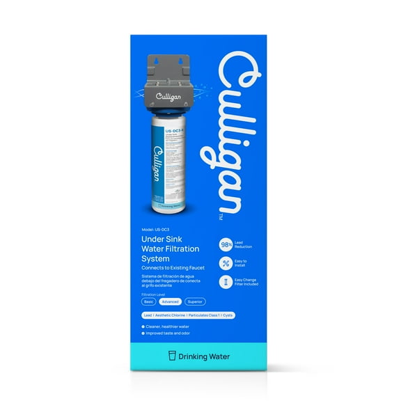 Culligan US-DC3 Under Sink Direct Connect Water Filtration System, Advanced