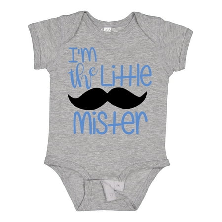 

Inktastic I m the Little Mister with Mustache Boys Baby Bodysuit