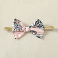 thumbnail image 6 of Newborn Baby Girls Romper 3 Months Girls One-piece Bodysuit Flower Print Off-the-shoulder Newborn Girls Suspender Bodysuit with Headband Pink, 6 of 7
