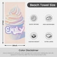 thumbnail image 4 of Personalized Beach Towel for Kids & Adults with NAME 400GSM Custom 100% Microfiber Pool Towel Ultra Absorbent Super Soft Towel Personalized Gift for Women Men, 4 of 8