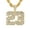 Gold, variant on Men's Large Iced-Out Basketball Pendant with 5mm Rope Chain – Hip Hop Streetwear Necklace, Sparkling Jewelry, Gift for Him