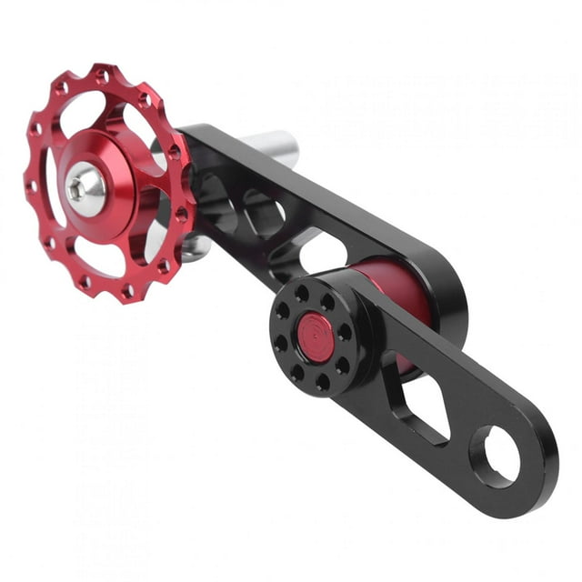 Tensores de cadena de bicicleta, Tensor de cadena de bicicleta de aleación de aluminio Ajustador de convertidor de velocidad única Estabilizador plegable Desviador trasero para bicicleta plegable (ZTT
