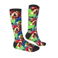 thumbnail image 4 of Lsque Mario Printed Crew Socks Men's Women's LightWeight Thin Casual Calf Socks ,Knee High Socks,Cotton Socks, 4 of 9