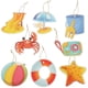 thumbnail image 3 of KAKOWELY 16 piezas de decoraciones para fiestas hawaianas, decoraciones colgantes para fiestas temáticas de Hawái, decoración colgante de playa, 3 of 4