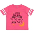 thumbnail image 3 of Inktastic I Love My Lil Brother to the Moon and Back Boys or Girls Toddler T-Shirt, 3 of 5