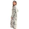 thumbnail image 2 of Just Love Plush Zipper Lounger Robe 6794 (Large, Black), 2 of 3