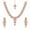 RAINBOW, variant on Indian Bollywood Wedding & Party Wear Rose Gold Plated Women's Kundan Jewelry Choker Necklace Set