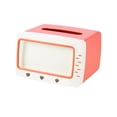 thumbnail image 2 of TV-Shaped Tissue Box with Phone Stand - 7.3"x5.7"x6.3", 2-in-1 Desk Organizer for Home Office, Decorative Tissue Holder and Charging Station for Living Room, Bedroom Decor, 2 of 6