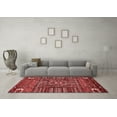 thumbnail image 3 of Ahgly Company Indoor Square Abstract Red Modern Area Rugs, 7' Square, 3 of 4
