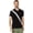 Black, variant on Men's Slim Fit Short Sleeve Sash Front Pique Polo Shirt, French Blue, Small