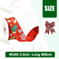 thumbnail image 2 of Ribbon Christmas Wrapping Ribbon Christmas Crafts Decoration Ribbon for Festive Home Decorations, 2 of 5