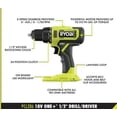 thumbnail image 3 of Kit de Taladro/Destornillador Inalámbrico RYOBI ONE+ 18V 1,27 cm con (1) Batería de 1,5 Ah y Cargador, 3 of 3