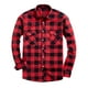 thumbnail image 1 of pstuiky camisas de manga larga para hombre, Camisa tipo cárdigan de manga larga con solapa y botones con estampado a cuadros informal para hombre. Tops de talla grande para hombre xxxl, 1 of 3