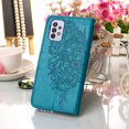 thumbnail image 4 of Dteck Samsung A32 Case 5G, Butterfly Patterned Wallet Case, Magnetic Hand Strap Credit Card Holder Slots Synthetic Leather Kickstand Protective Cover For Samsung Galaxy A32 5G, Blue, 4 of 11