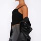 thumbnail image 5 of Chaleco Túnica Básico Chaleco tipo túnica básico para mujer, top sin espalda con tirantes finos, atuendo diario (negro M) Ygjytge para Mujer Negro T L, 5 of 6