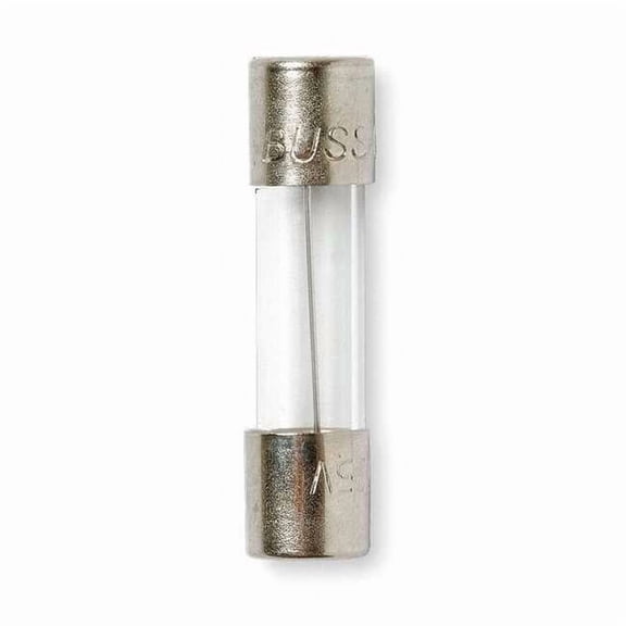 Eaton Bussmann Glass Fuse, 3A, 100A at 250V AC, 10kA at 125V AC, 5 PK GMD-3-R