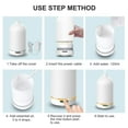 thumbnail image 5 of Diffusers for Essential Oils,Ceramic Diffuser,120ml Ultrasonic Aromatherapy Diffusers with Auto Shut Off Function for Home Office Room(White), 5 of 8