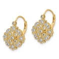 thumbnail image 2 of Auriga Fine Jewelry 14K Yellow Gold Diamond Dangle Earrings for Women (L- 0.71 inch, W- 0.48 inch), 2 of 5