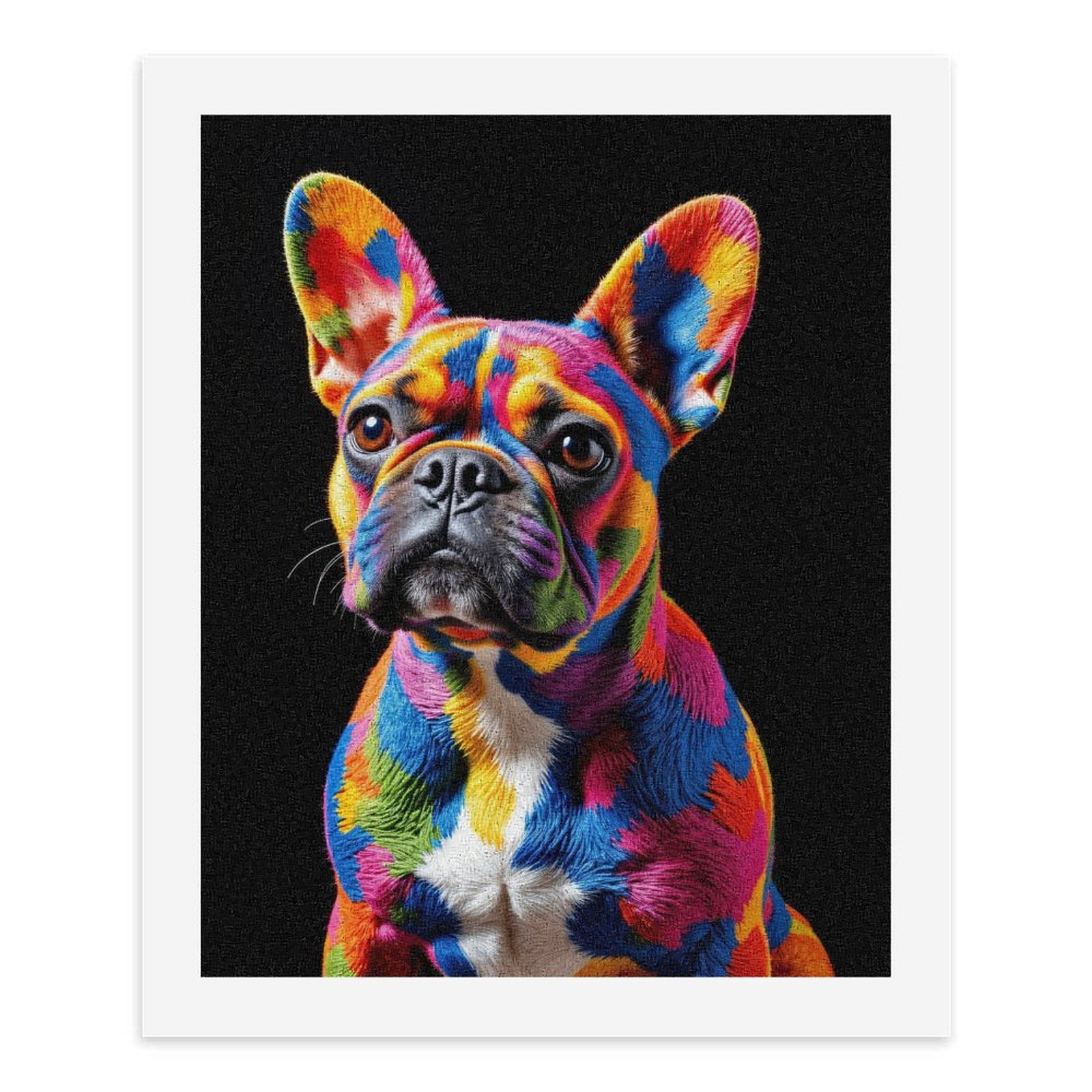 Paint By Numbers Kit for Adults Beginner - DIY Colorful Vibrant Dog Art Design Canvas Painting Kits for Adults, Frameless Paint By Number for Adults for Home Wall Decor 16x20 Inch