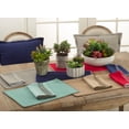 thumbnail image 2 of Fennco Styles Whip Stitched Design Placemat - 13"x19" - 4-Piece (Navy Blue), 2 of 2