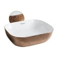 thumbnail image 2 of Isabella Plus Collection Rectangular Above Mount Basin with an Embossed Exterior, Smooth Interior, and Center Drain, 2 of 3
